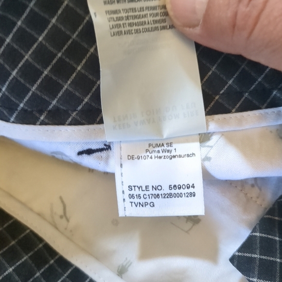 Puma Golf Pants Mens 38X34 Checkered Black and White Athletic Straight Comfort - Picture 6 of 11